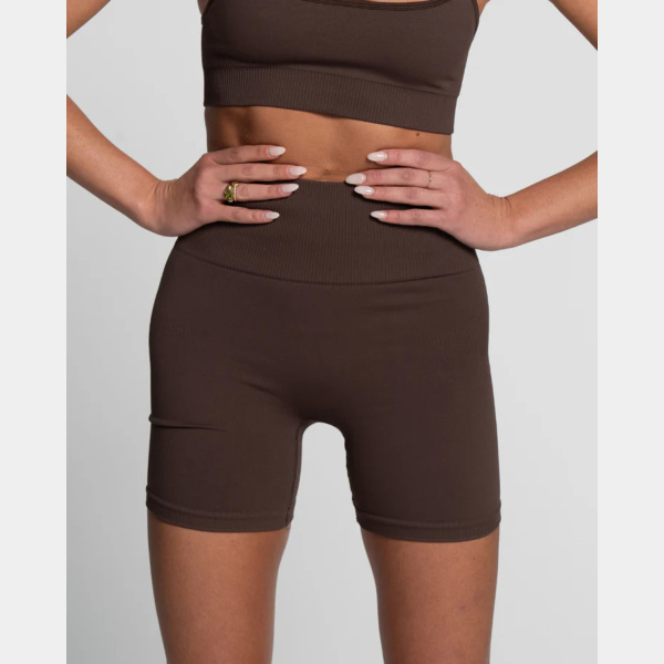 Seamless Bike Short - Espresso (Invisible Scrunch) Thumbnail